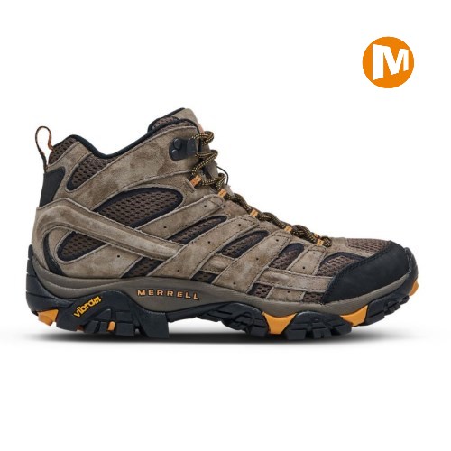 Pánské Trekové Boty Merrell Moab 2 Mid Ventilator Hnědé (CZ. TUVEL)